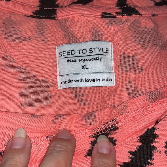 NWOT Seed To Style Animal Print Long Sleeve Top - Picture 4 of 14